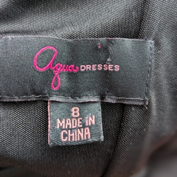 Vintage Aqua Dresses Sequin Sleeveless Mini Special Event Formal Dress Size 8 - Picture 5 of 16